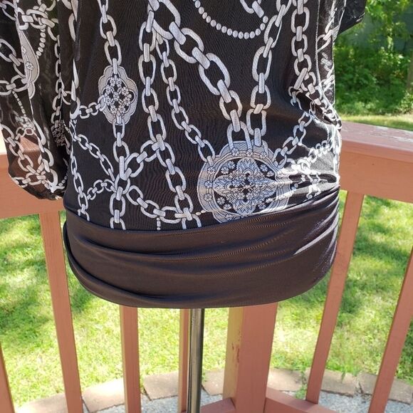 Jennifer Lopez Batwing Business Casual Top, sz XS - Picture 4 of 13